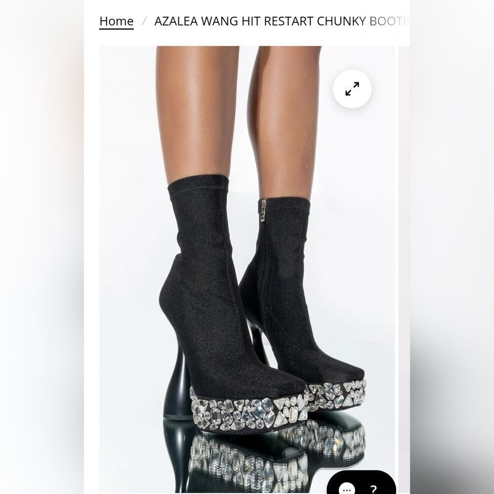 Azalea Wang Hit Restart Chunky Boot, Size 7.5 NIB